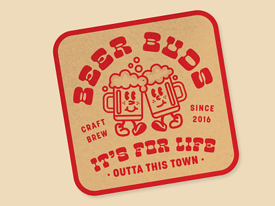 BEER BUDS - BEER MAT IDEAS 🍻 art badges beer beer mats branding creative design funky graphic design mascot mascot design mats quirky type typography