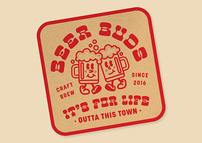 BEER BUDS - BEER MAT IDEAS 🍻 art badges beer beer mats branding creative design funky graphic design mascot mascot design mats quirky type typography