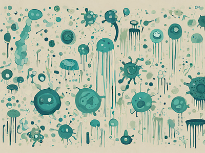 Microbes design graphic design illustration vector