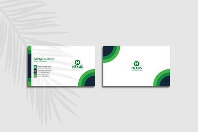 Modern professional business card template stationery