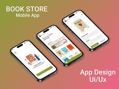 Book Store App Design app design book store app design branding design ui ux
