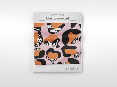 Abstract cheetah abstract hand drawn modern pattern seamless