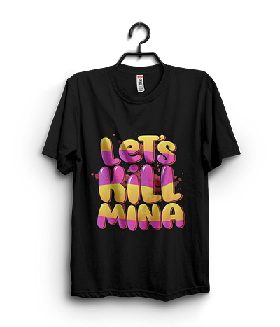 TWICE Custom Tshirt Design ( Lets kill Mina ) design graphic design illustration kpop t shirt tshirt twice typography