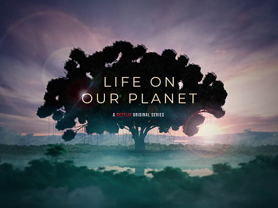 Cinematic Title Animation 3d 3d animation animation cinematic cinematic credits cinematic title life on our planet motion graphics netflix plants animation