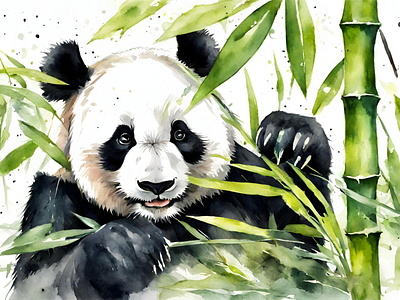 Panda 3 design graphic design illustration vector