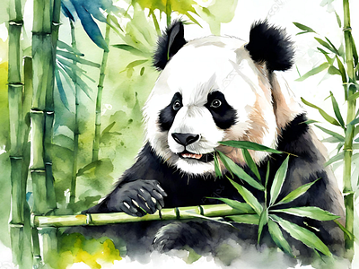 Panda 4 design graphic design illustration vector