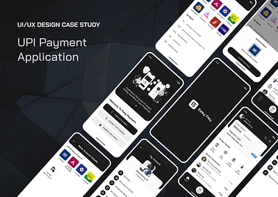 UPI Payment Mobile Application casestudy figma illustration ui uiux ux ux case study uxdesign