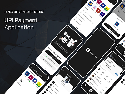 UPI Payment Mobile Application casestudy figma illustration ui uiux ux ux case study uxdesign