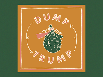 Dump Trump lettering trump