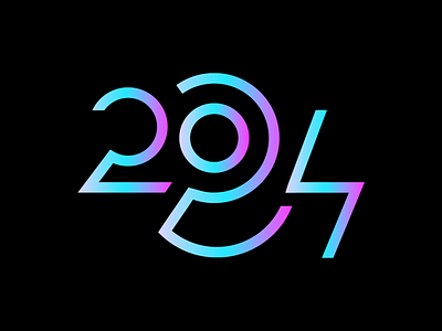 2 0 2 4 ♥ 2024 belcdesign flatlogo logodesign logotype logotypedesign numbers patrykbelc sketchlogo symbol