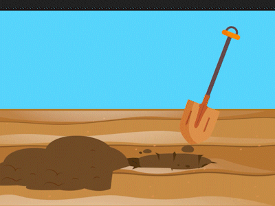 Digging Soil 2danimation after affects after effects animation aftereffects animation design illustration motion animation motiongraphics ui