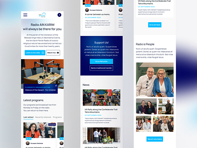 Ain Karim - Radio Website Mobile design mobile modern ui ux web