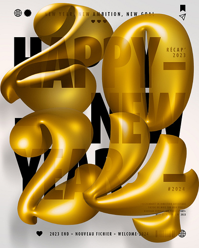 HNY-04 design design graphic illustration typo typography