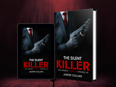 The Silent Killer amazon kdp book book art book cover art book cover design book cover designer book cover mockup book design cover art crime book cover ebook ebook cover epic bookcovers graphic design horror book cover kindle book cover mystery book cover professional book cover the silent killer thriller book cover