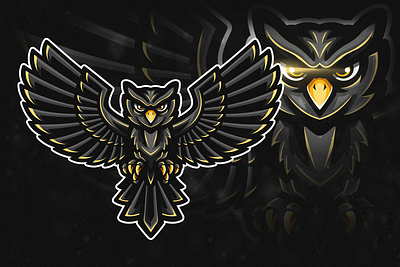 Owl bird branding design esport esports logo hoot illustration logo mascot mascotlogo night nocturnal owl sport wise