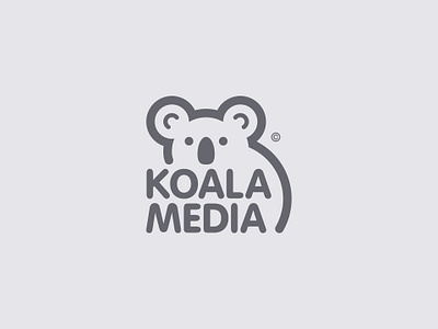 Koala Media Logo design graphic design koala logo koala mark koala symbol logo logo design logo mark logotype symbol vector