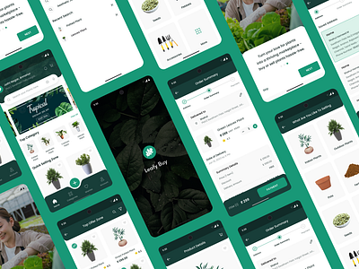 Leafy Buy - Plant App branding casestudy design figma ui uiux uiuxdesign ux ux case study uxdesign uxre search