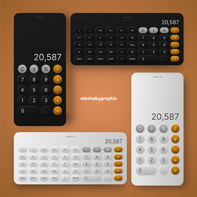 Calculator Design app app design clean design daily ui design graphic design ui ui challenge ui design ux ux design uxui vector