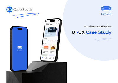 Furni Cart - Furniture App casestudy design figma ui uiux ux ux case study uxdesign