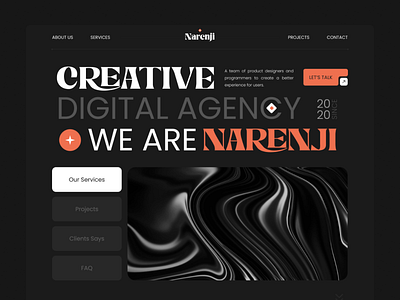 Narenji Agency agency dark digital new