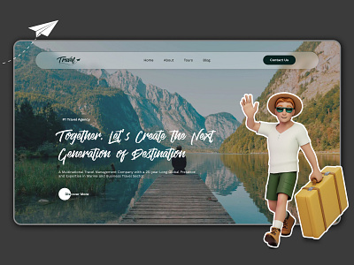 Travel🚅 Website Landing Page📄 UI digital design holiday latest trending
