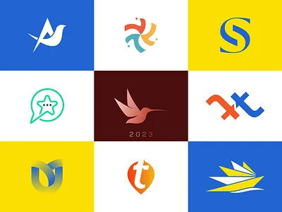 9 Logos of 2023 2023 2024 9 logos bird logo brand identity branding business logo creative logo design graphic design happy new year logo logo 2023 logo branding logo design logos logos of 2023 logotype minimal logo new year