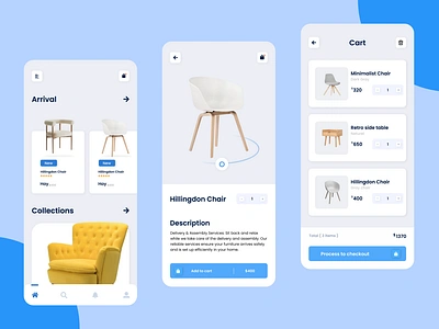 Furniture e-commerce App 3d brains branding digitalmarketing e commerce e commerce app emperor emperorbrains furniture furniture e commerce app graphic design mobile app ui uiuxdesign ux