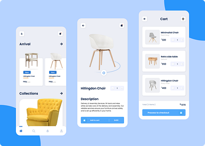 Furniture e-commerce App 3d brains branding digitalmarketing e commerce e commerce app emperor emperorbrains furniture furniture e commerce app graphic design mobile app ui uiuxdesign ux