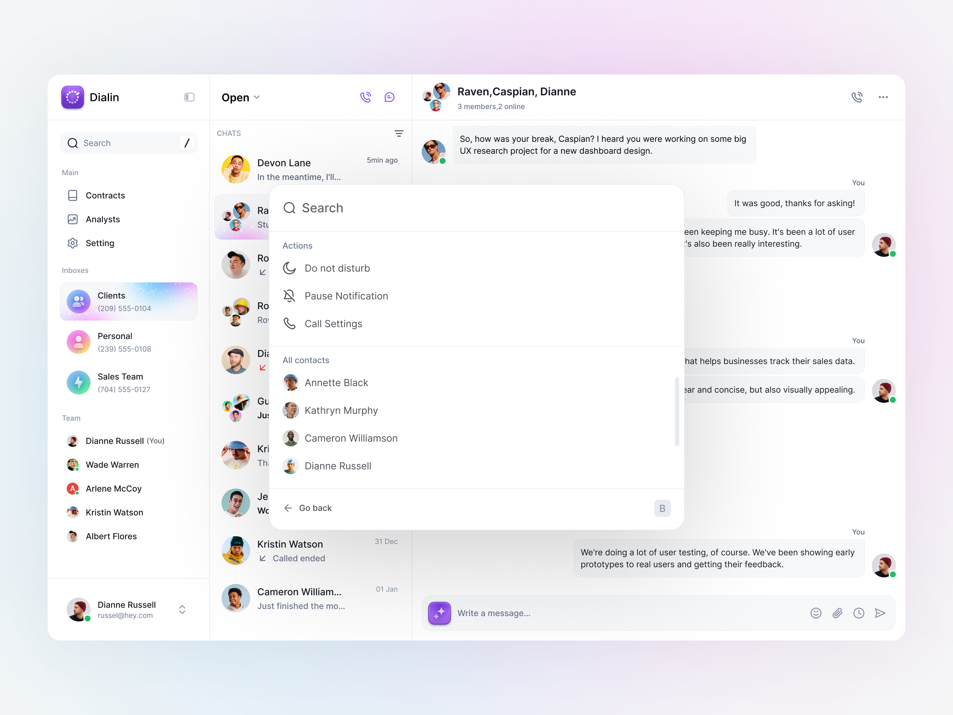 Dialin.AI: Quick Search ai app ai assistant ai startup clean dashboard design digital product design product product design quick search saas saas dashboard saas product sajon ui ui design ux ux design web web app