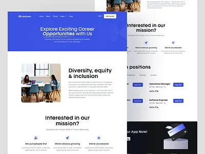 Career Page UI Design branding career page design eliteflow illustration landing page logo ui web design web ui webflow webflow template
