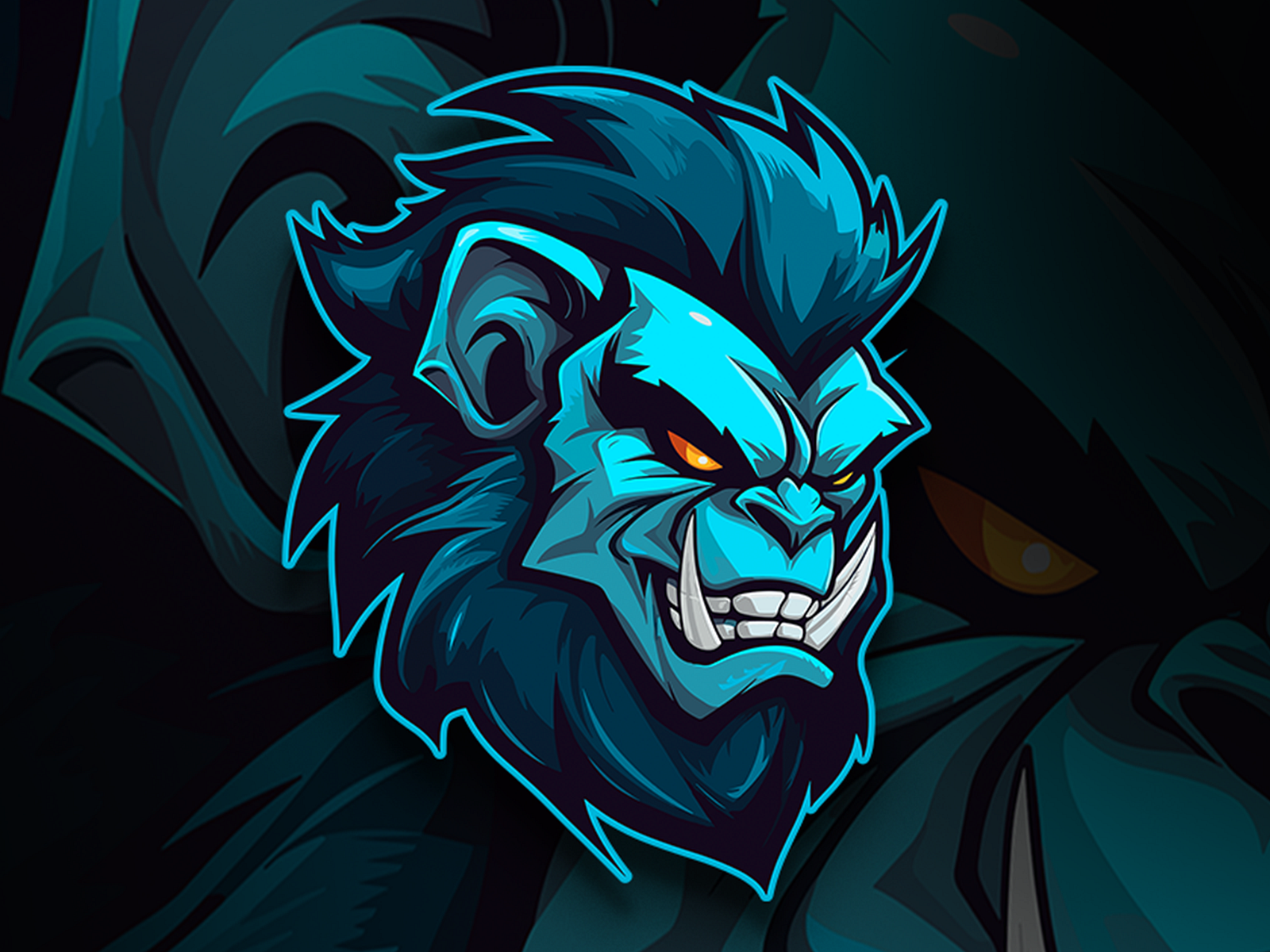 Blue Team Esports Mascot Logo Design Concept by Orbitart on Dribbble