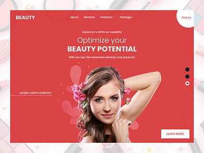 Beauty Website Hero Section UI Design beauty website design beauty website hero section beauty website ui beauty website ui design design hero section hero section ui ui ui design