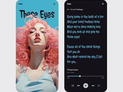 Music Web App 3d graphic design mobile app ui