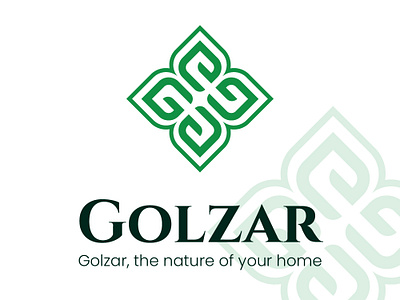 Golzar flower flower logo g logo golzar leaf logo logo logo design nature logo
