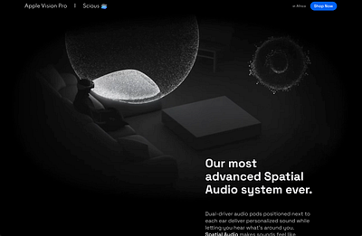 Apple Vision Pro Shop on Scious microinteraction pro productdesign prototype ui ui design ux wireframe