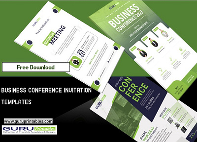 Ready-Made Free Business Invitation Templates business logo meeting invitation printable templates