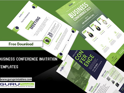 Ready-Made Free Business Invitation Templates business logo meeting invitation printable templates