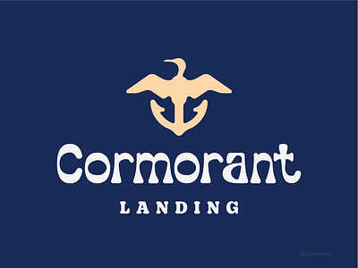 Drydock Logo anchor bird branding brandmark coastal cormorant drydock graphic design illustration logo marina ocean sea ship shipping signage symbol typography water yacht