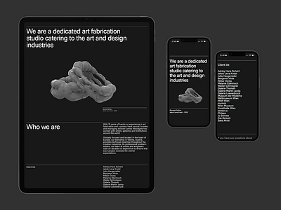 Object Fabrication clean design interface scandinavian ui