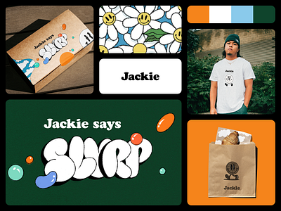 Jackie - Brand Identity brand branding cafe design graphic design identity illustration logo packingdesign