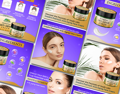 Anti-Aging Cream Amazon EBC/A+ Content amazon amazon a amazon a content amazon ebc amazon listing image amazon listings branding design graphic design listing images