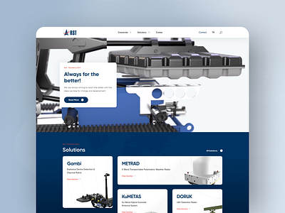 RST | Defence Industry - Website Design defence design military radar ui web site