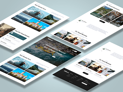 Toursim Company Landing Page figma tour company tour landing page tourism company ui ui ux user experience design user interface design webpage design website design
