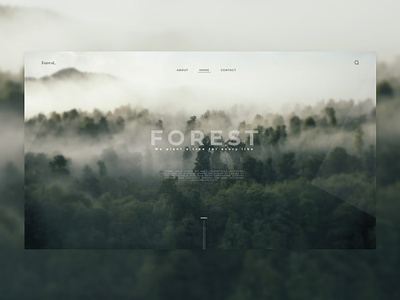 Forest and planet saving company website forest green landing page nature planet saving ui ux webdesign website wildlife