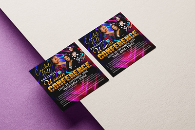 Amazing Women conference flyer design branding design flat graphic design minimal vector