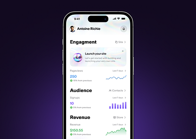 Hype App Goals mobile product design ui ux