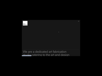 Object Fabrication animation clean design minimal ui