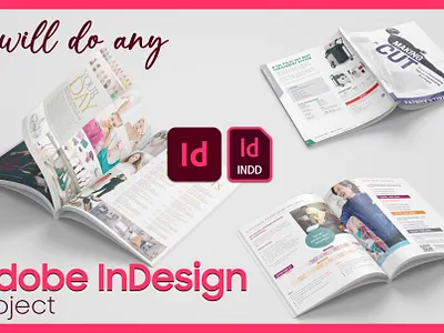 I will do any graphic design work in adobe indesign adobe indesign graphic design