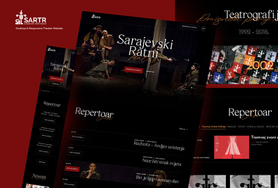 sartr - Responsive War Theater Website app branding design graphic design illustration logo typography ui ux vector