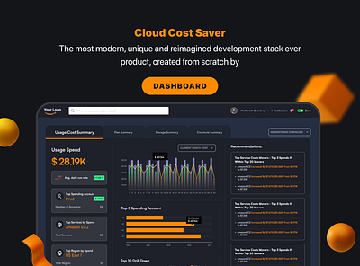 Cloud Cost- Admin Panel UI admin portal admin ui branding dashboard ui design figma graphic design photoshop ui uiux user experience user interface ux web web application website